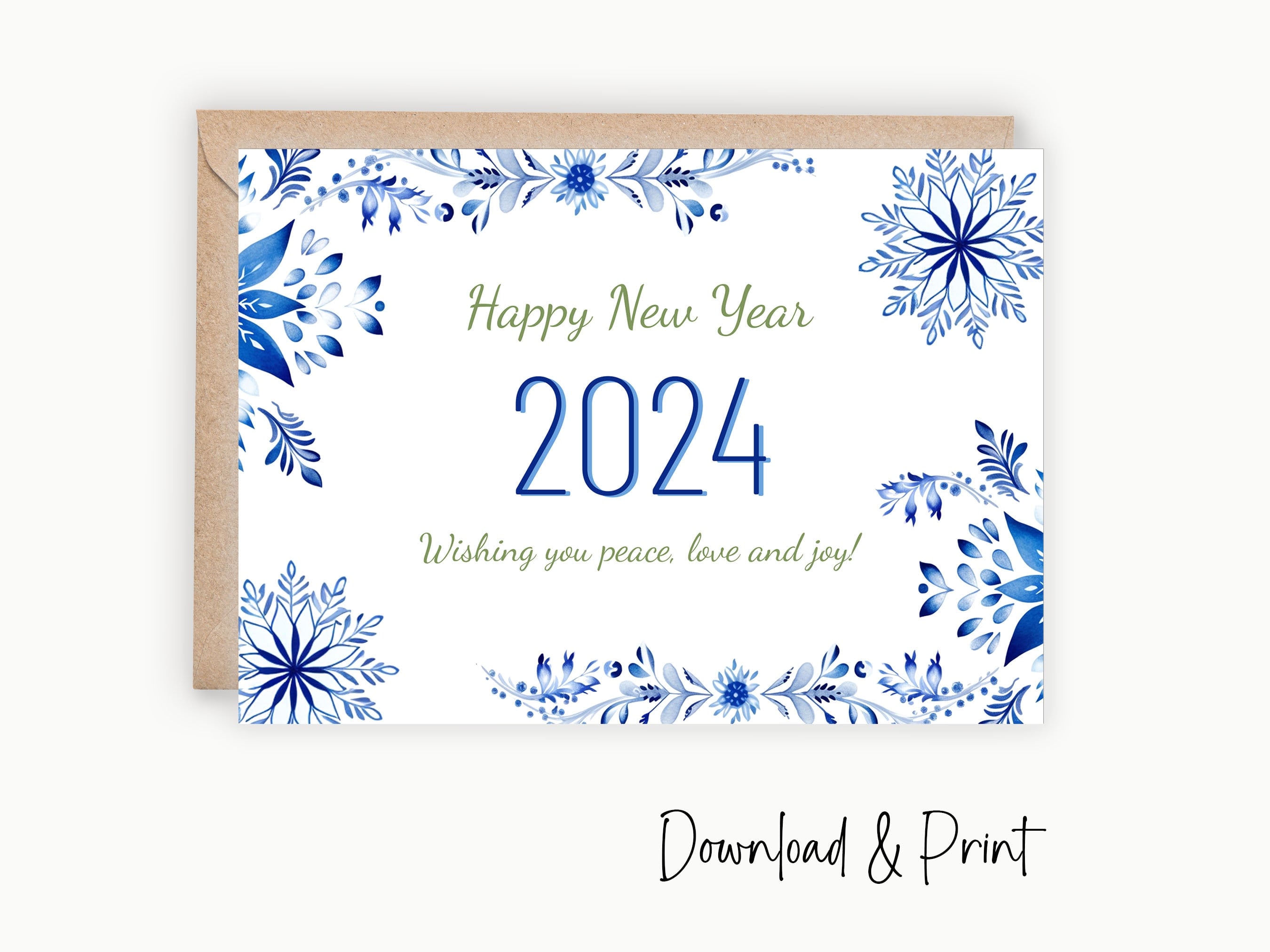 10 Free Happy New Year Card Ideas 2024