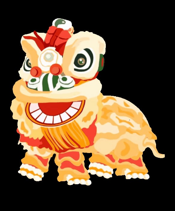 10 Lucky Chinese New Year Lion Dance Gifs