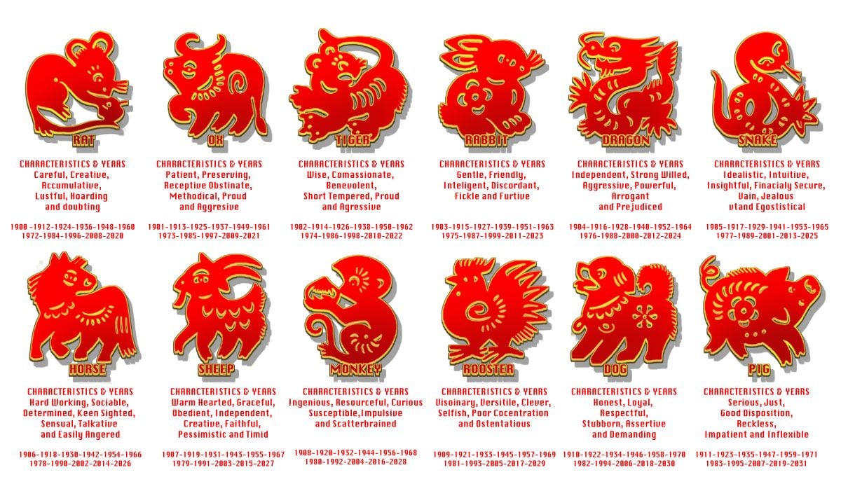 12 Chinese New Year Animals Revealed