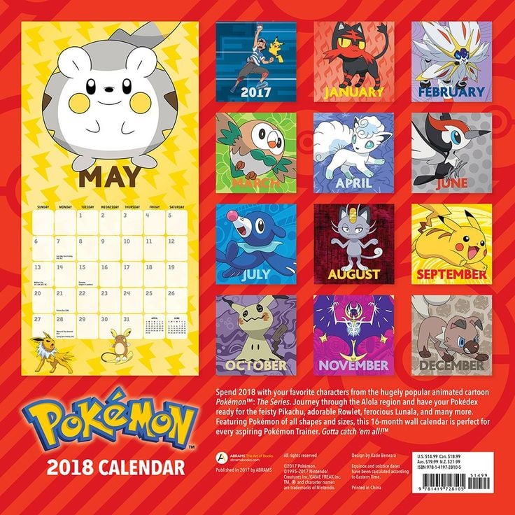 12 Exciting Months In 2025 PokéMon Calendar