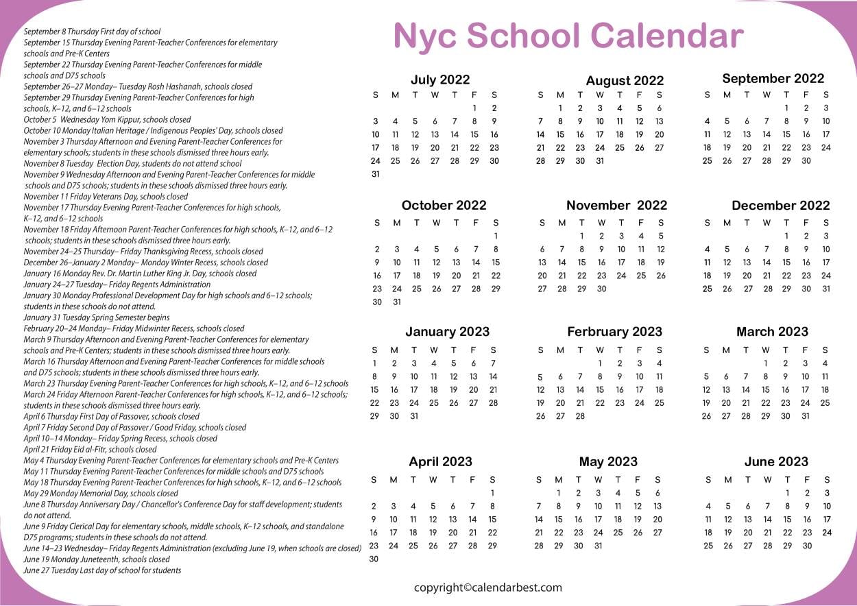 2024-2025 Nyc School Calendar: Key Dates Revealed