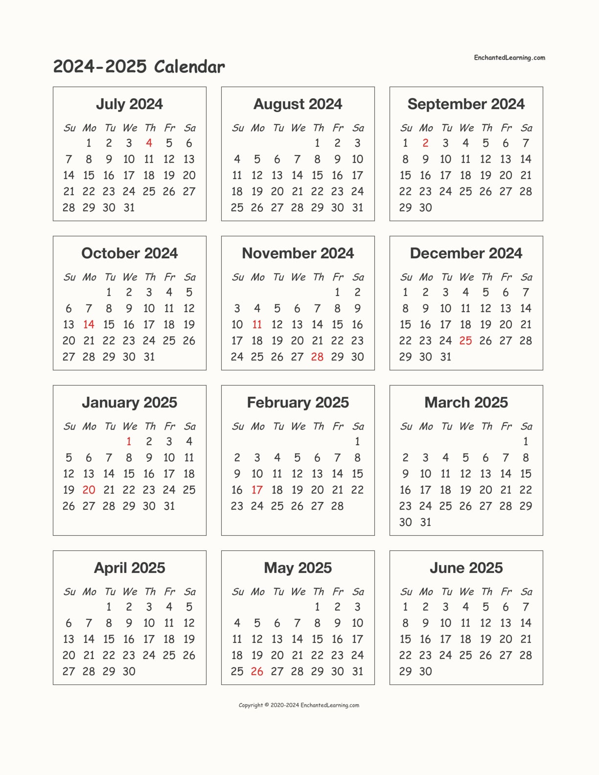 2024-2025 School Year Calendar: Key Dates And Holidays