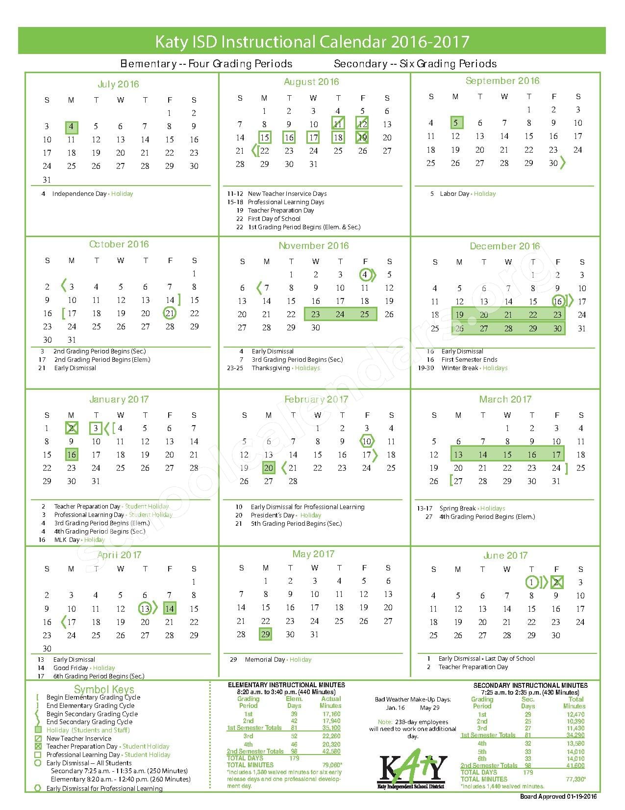 Key Dates in the 2025 Katy ISD School Calendar