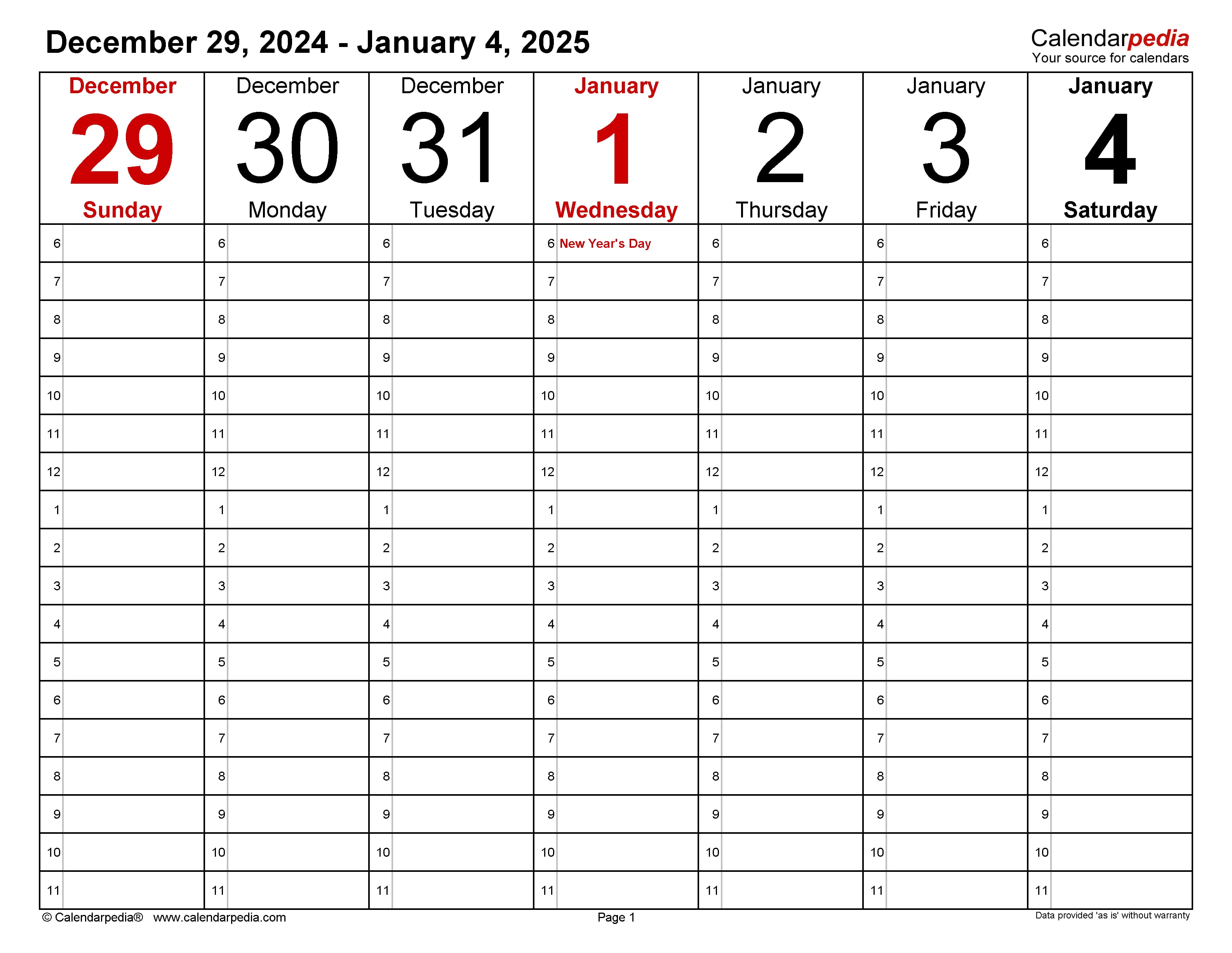 2025 Calendar By Week: Plan Your Year Ahead