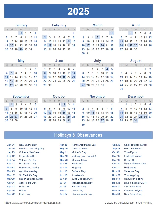 2025 Federal Holidays Calendar: 10 Dates To Remember