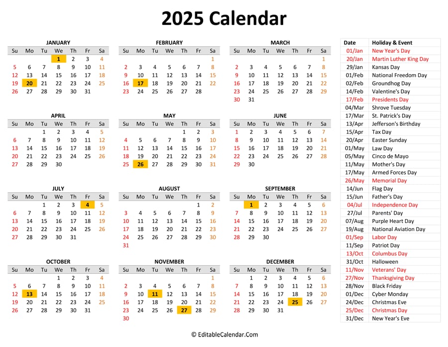 2025 Malaysia Holidays Calendar Printable Guide