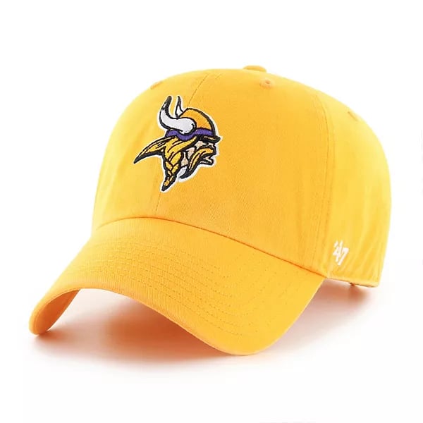 '47 Brand Minnesota Vikings Clean Up Adjustable Hat