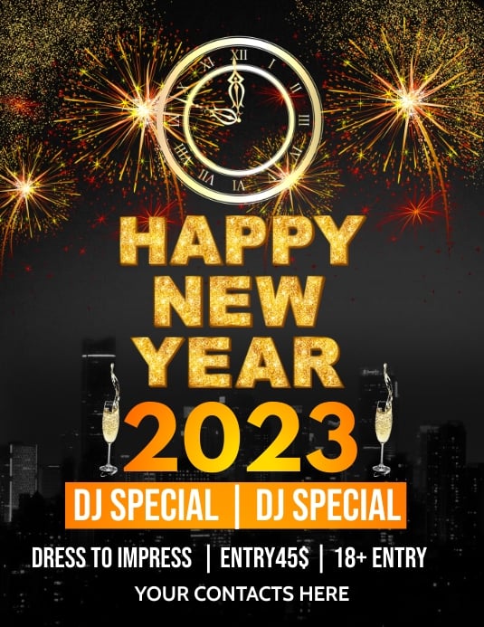 5 Happy New Year Flyer Ideas