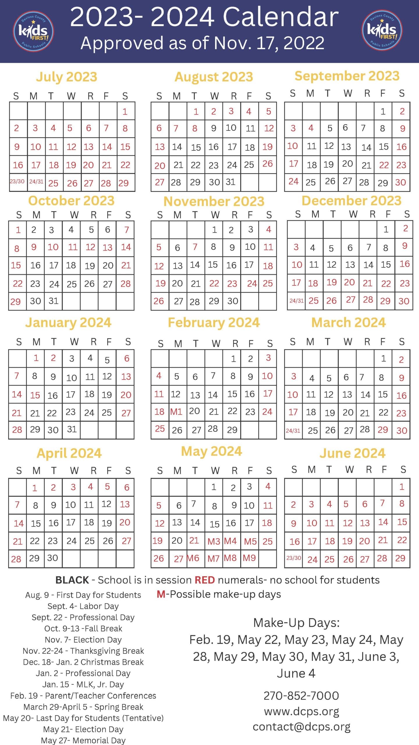 5 Key Dates In 2024-25 Dcps Calendar