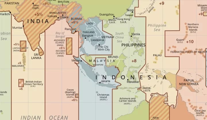 6 Time Zones In Malaysia Explained