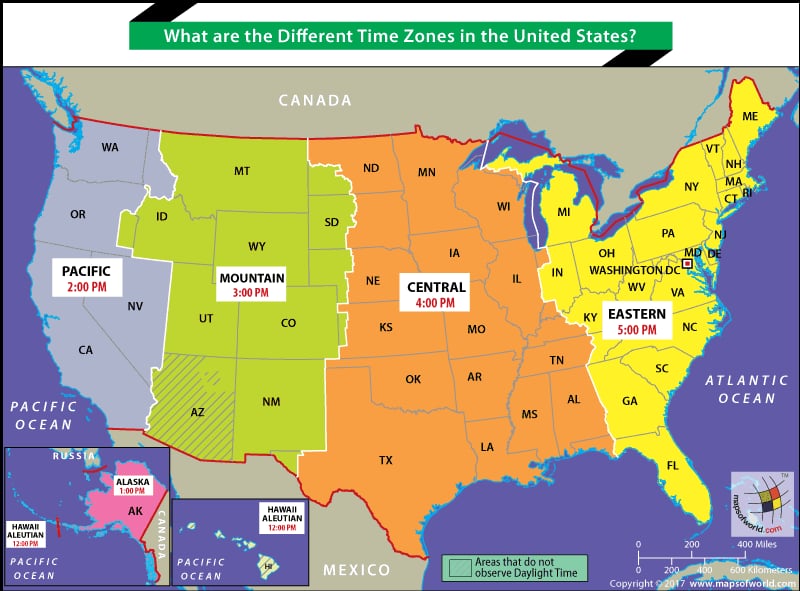 6 Us Time Zones Explained