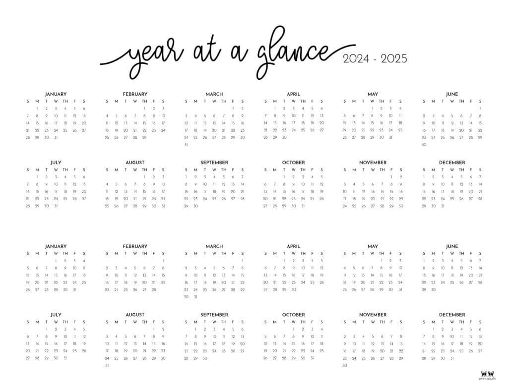 7 Free Printable Calendars For 2024-2025 School Year