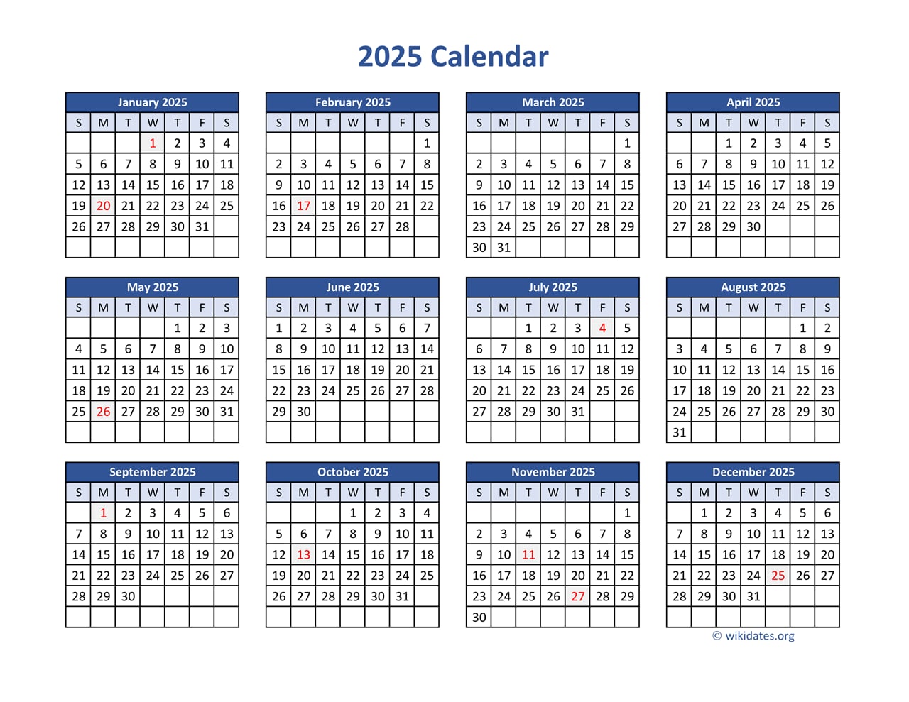 7 Ways To Get A 2025 Calendar Free Download