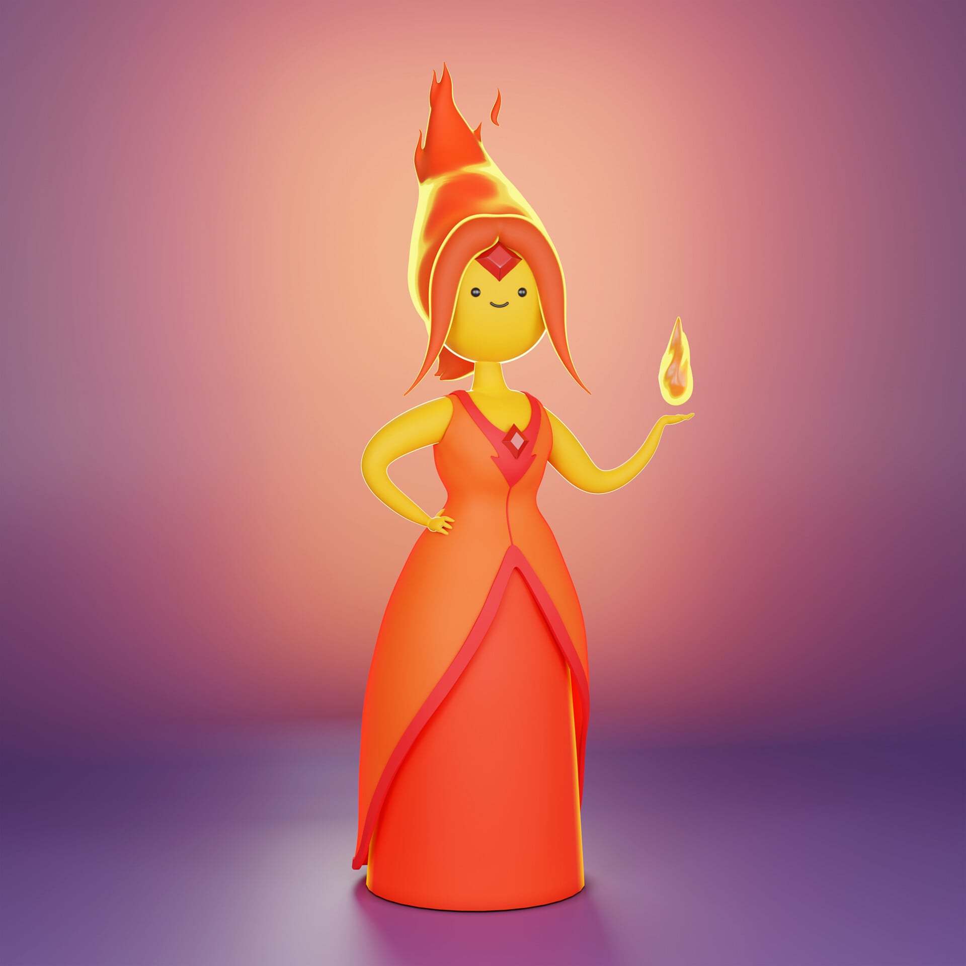 Adventure Time Flame Princess Turmoil