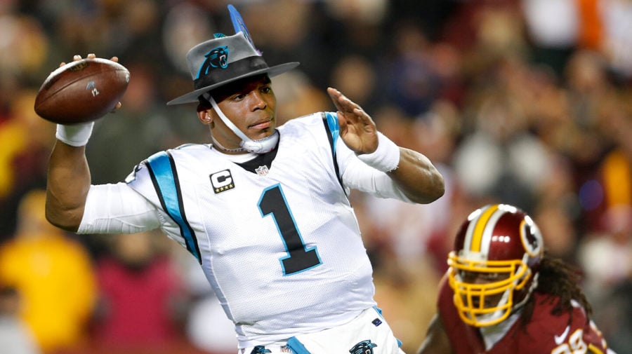 Cam Newton's fedoras add a touch of sophistication to his outfits