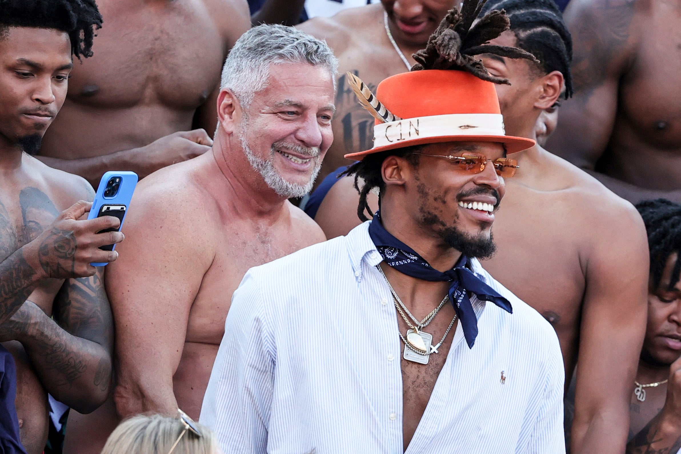 Cam Newton's eclectic hat collection