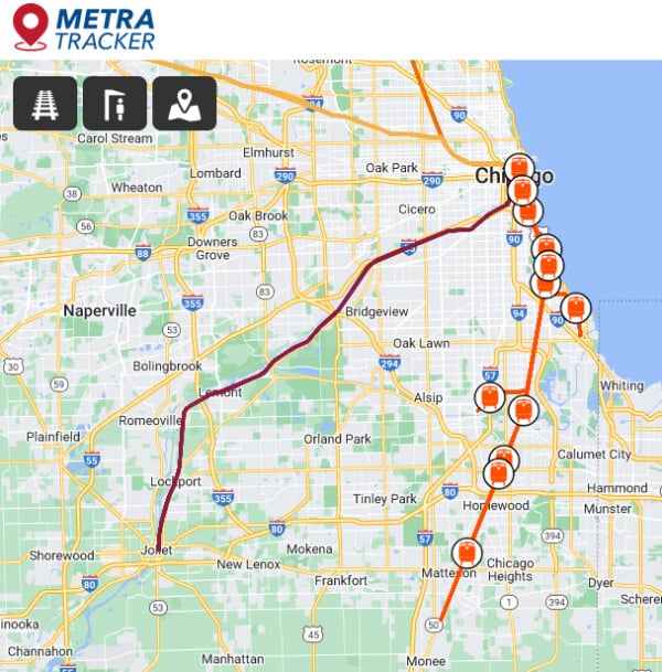 Metra train schedule