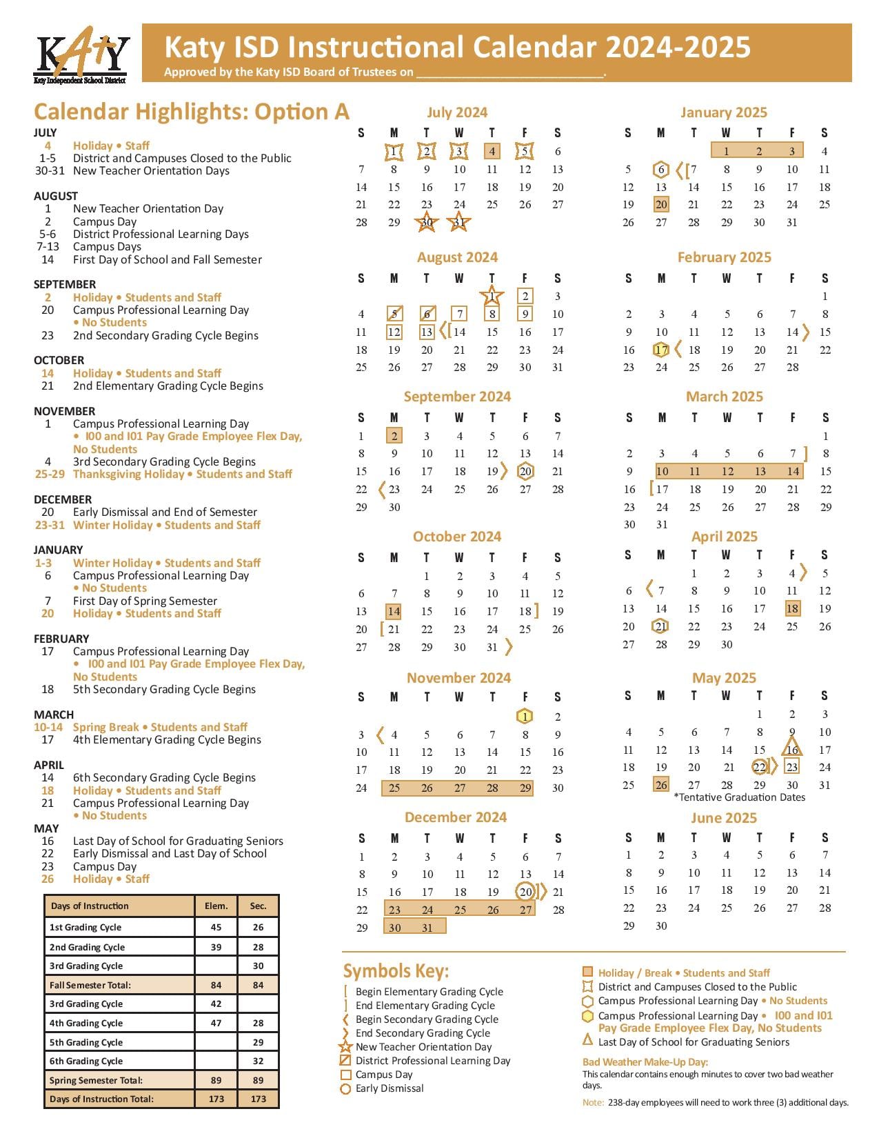 Anahuac Isd Calendar 2024-2025: Key Dates To Know