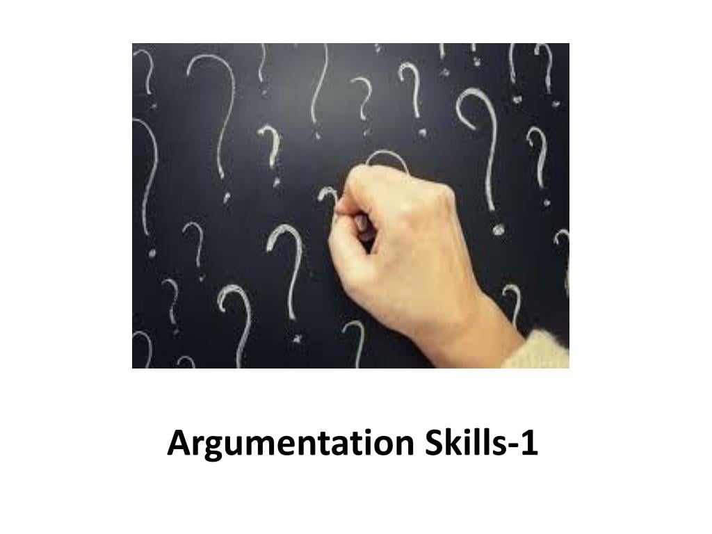 Developing argumentation skills