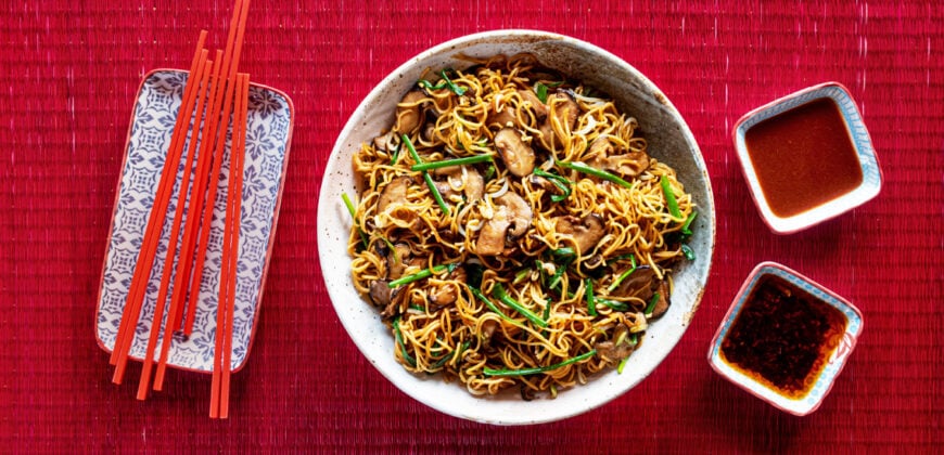 Asian New Year Long Noodles