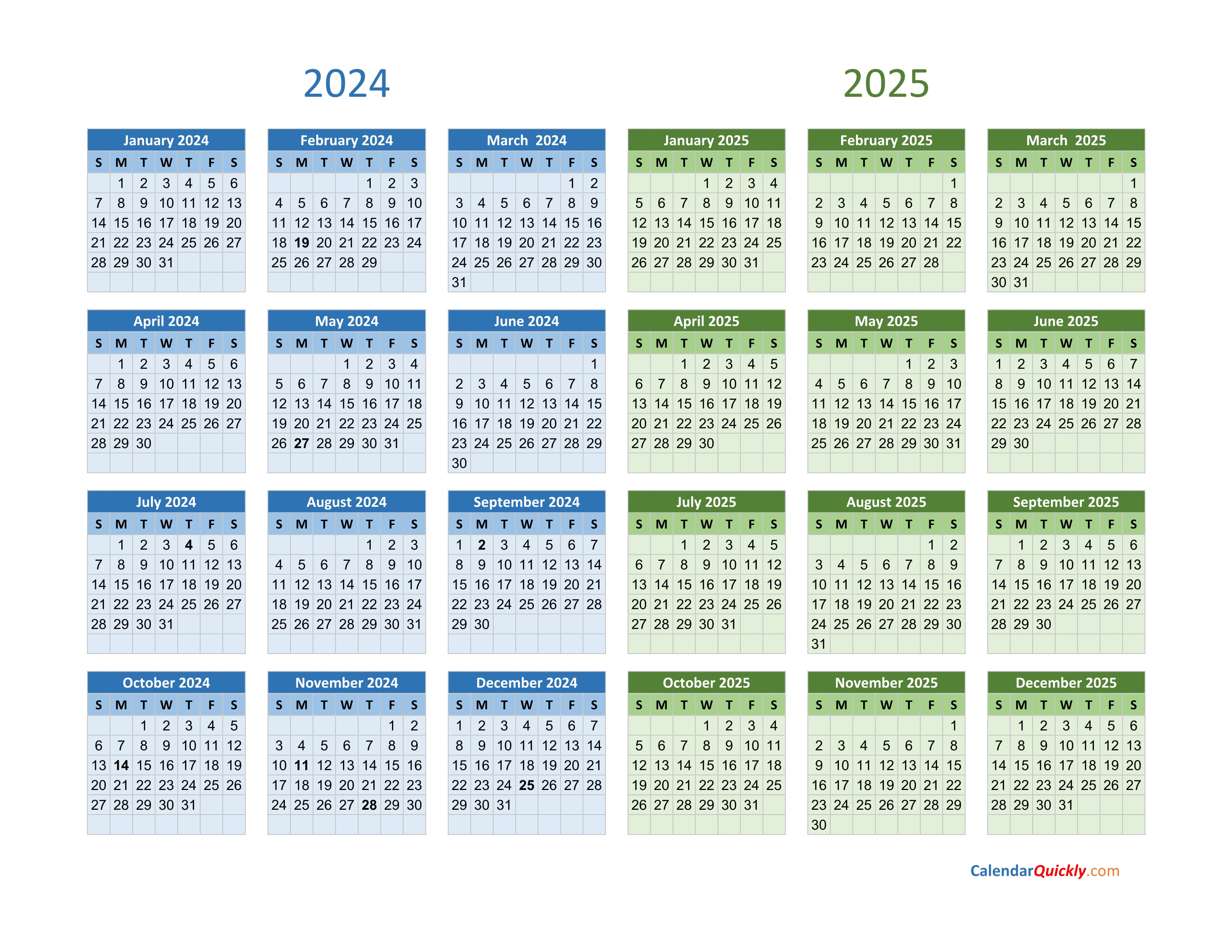 August 2024 To May 2025 Printable Calendar Templates