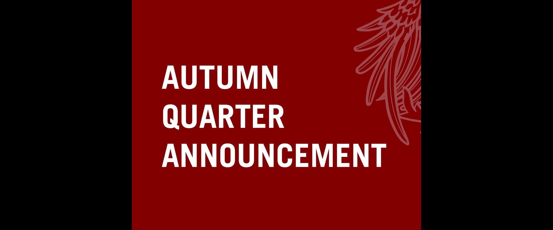 Autumn Quarter: Welcome to Booth