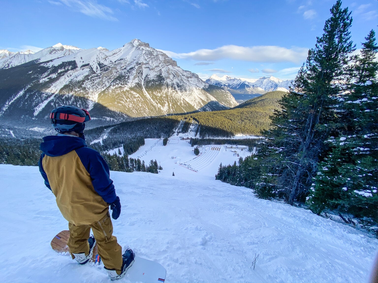 Skiing in Banff on New Year's Eve