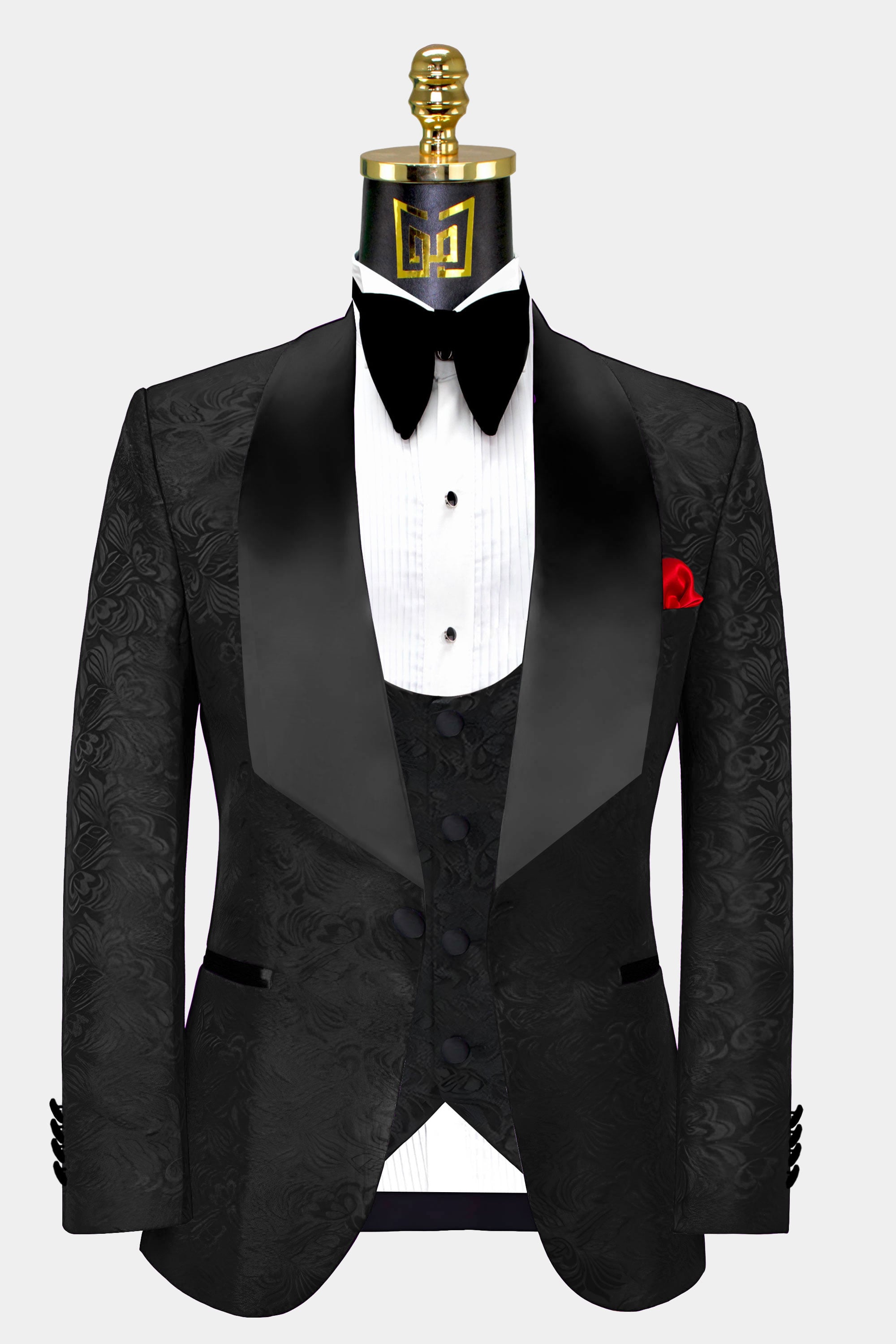 Black Tuxedo with a Pop of Color