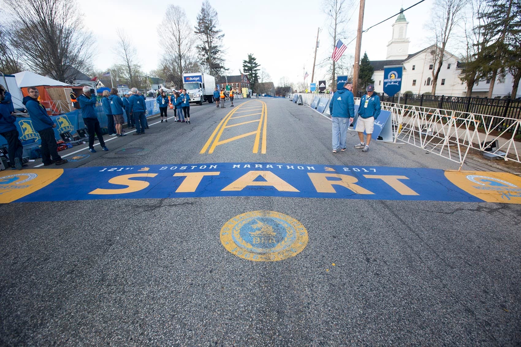 Boston Marathon Starting Line