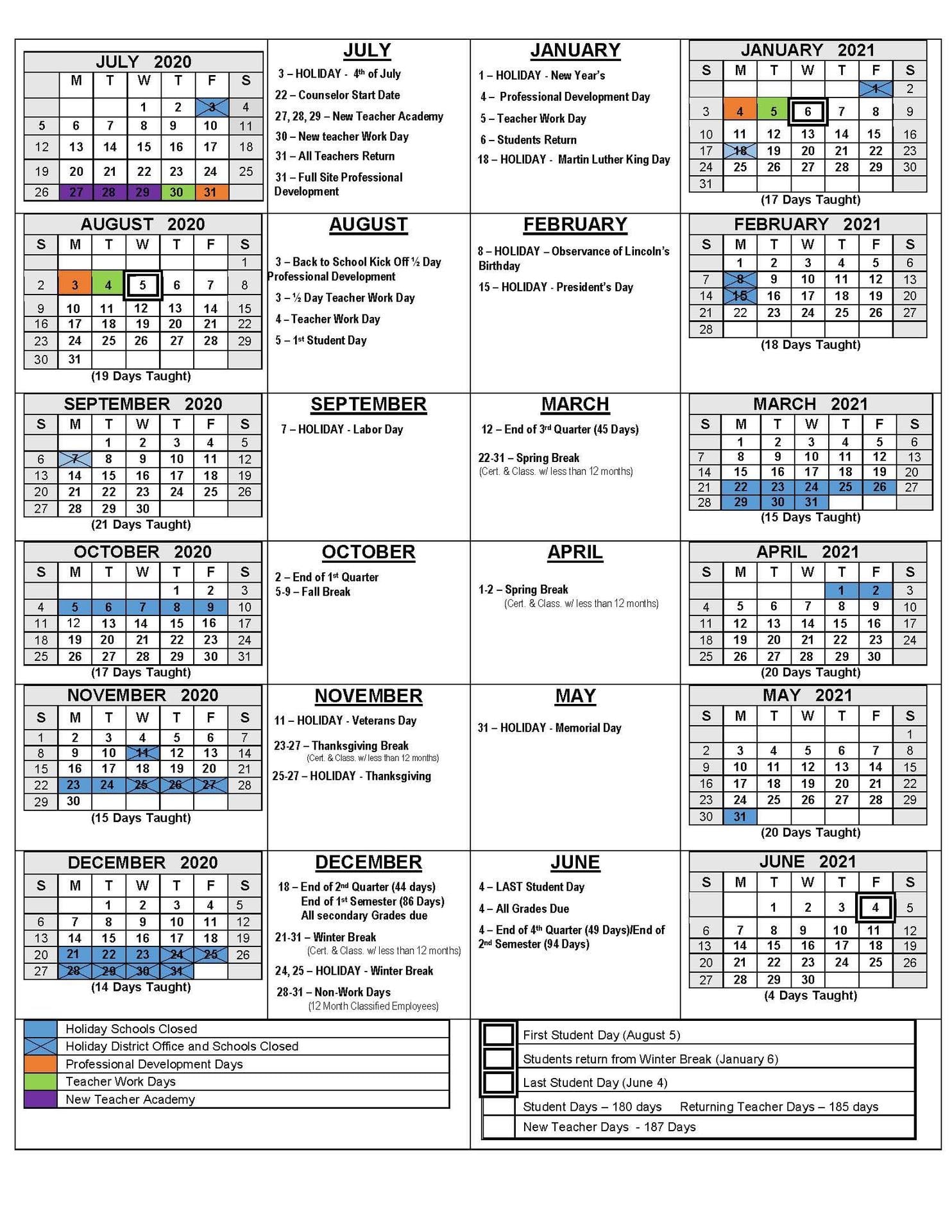 BSU Academic Calendar Guide