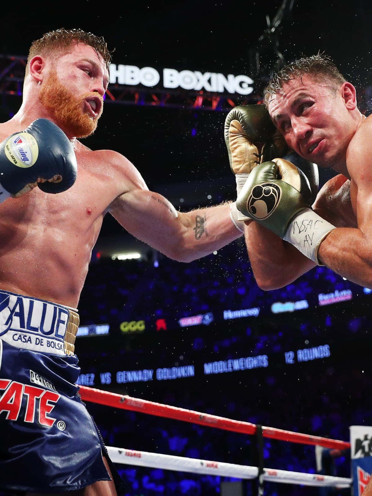 Canelo Alvarez in action