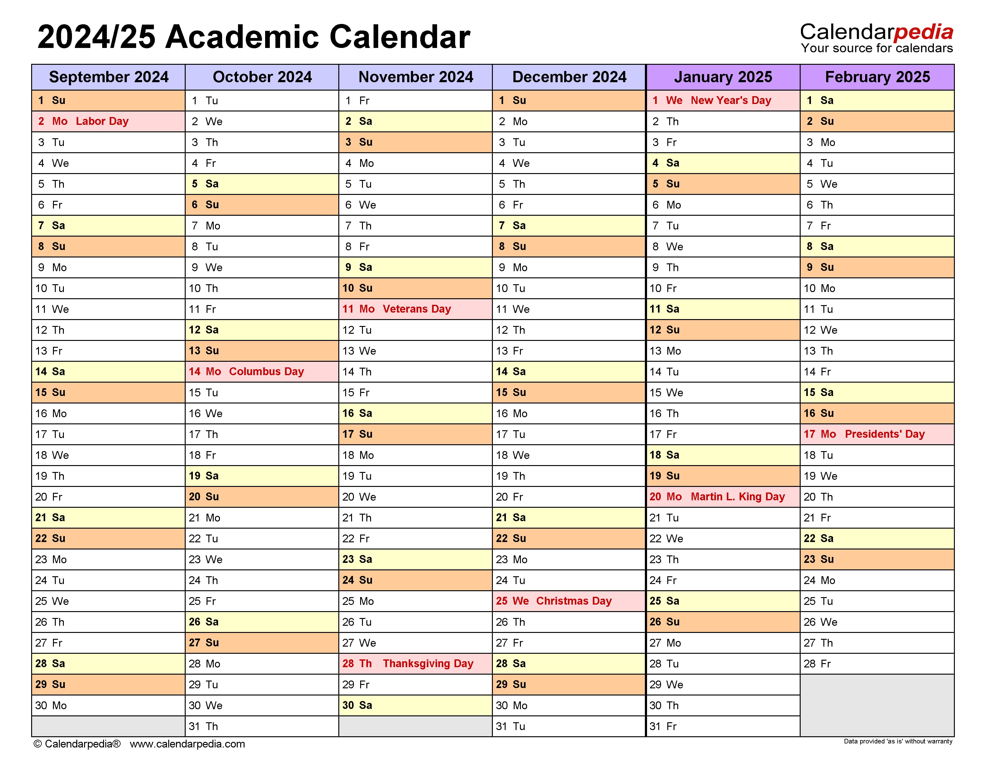 Cgcc 2024-2025 Academic Calendar Printable