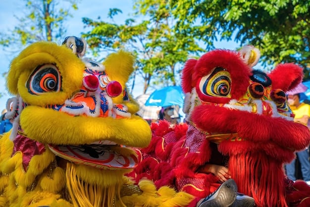 Chinese New Year Lion and Dragon Dances