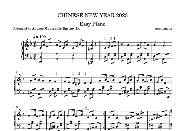 Chinese New Year Music Pieces