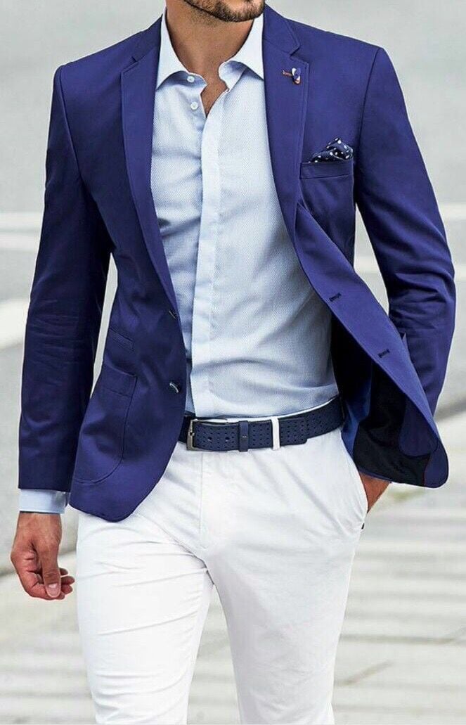 The Classic White and Navy Combo