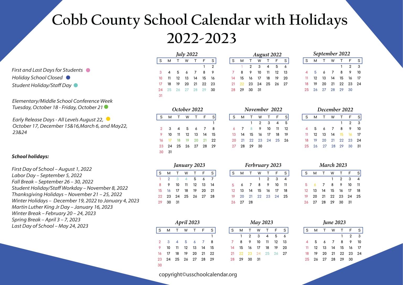 Cobb School Calendar 2025-2026: Key Dates To Know