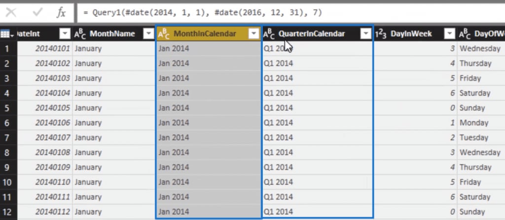 Comprehensive Date Range