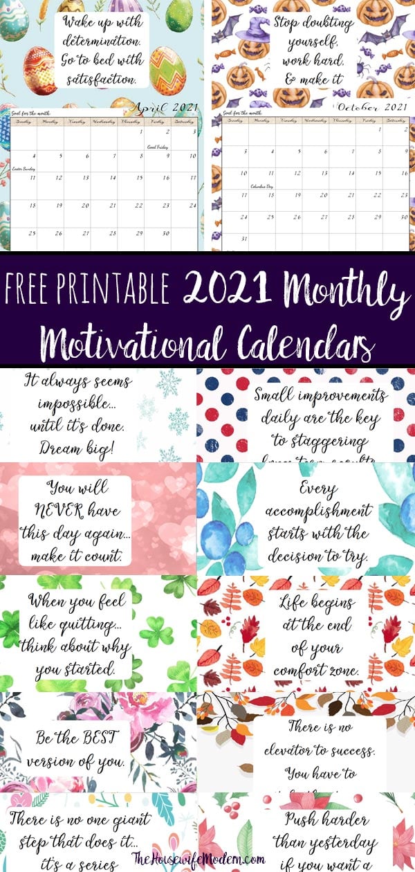 Creating a Motivational Calendar