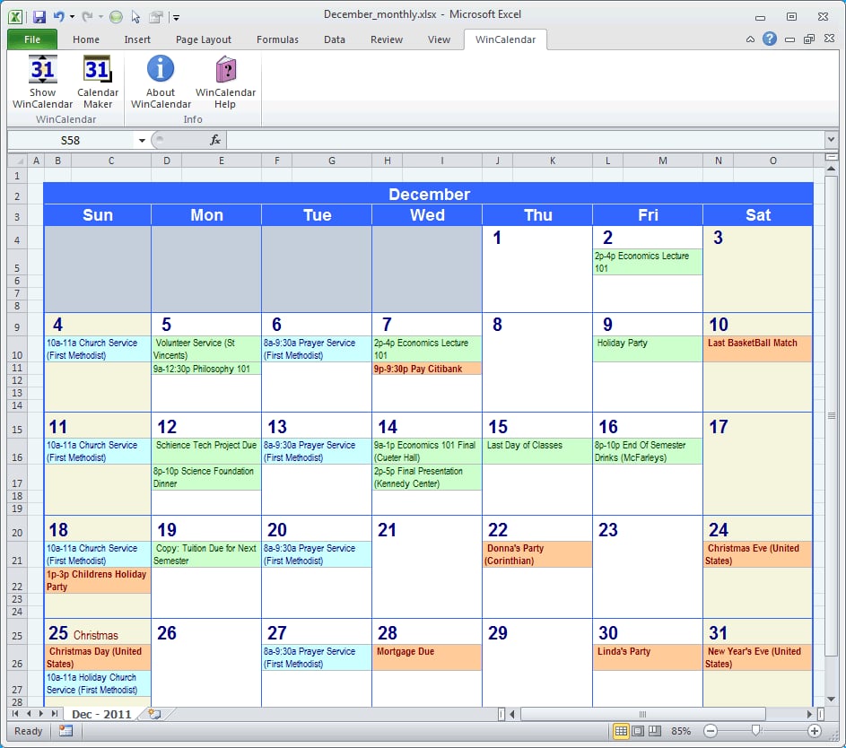 Creating Your Health and Wellbeing Calendar