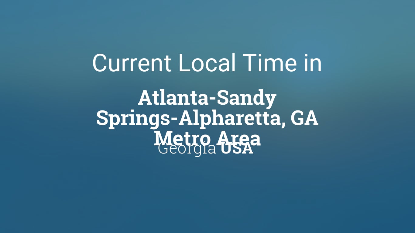 Current Time in Atlanta