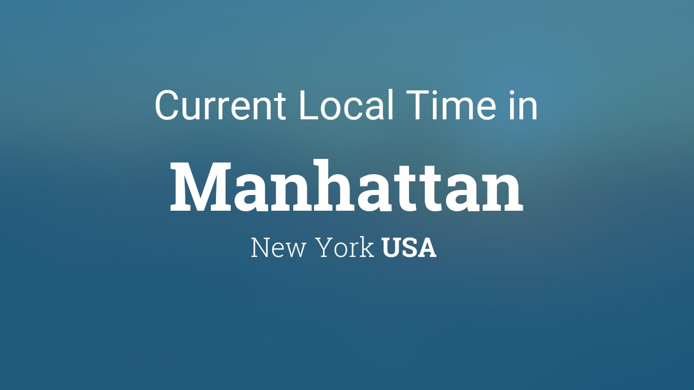 Current Time In New York City, Usa