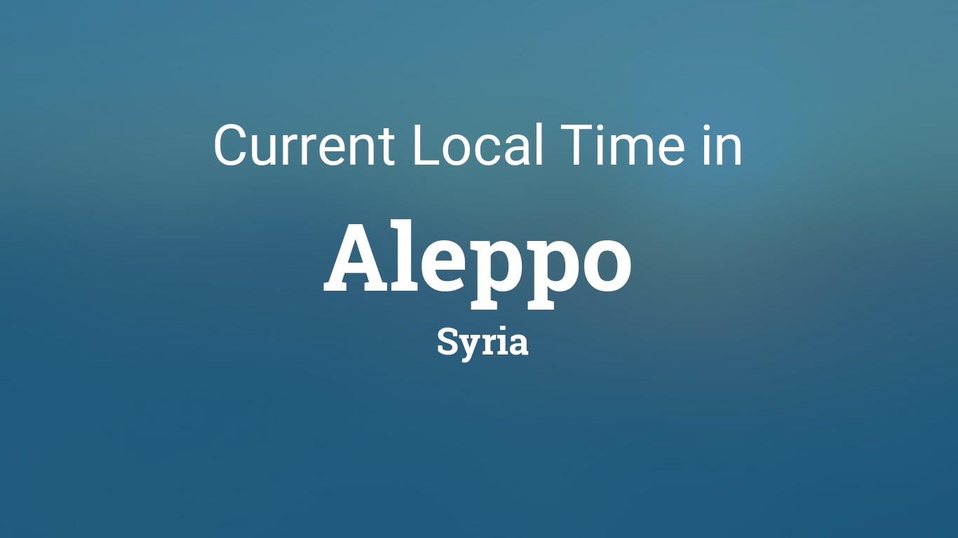 Current Time In Syria Now