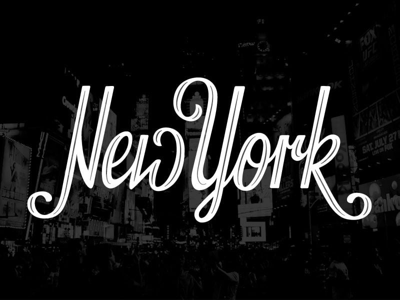 Cursive New York Font