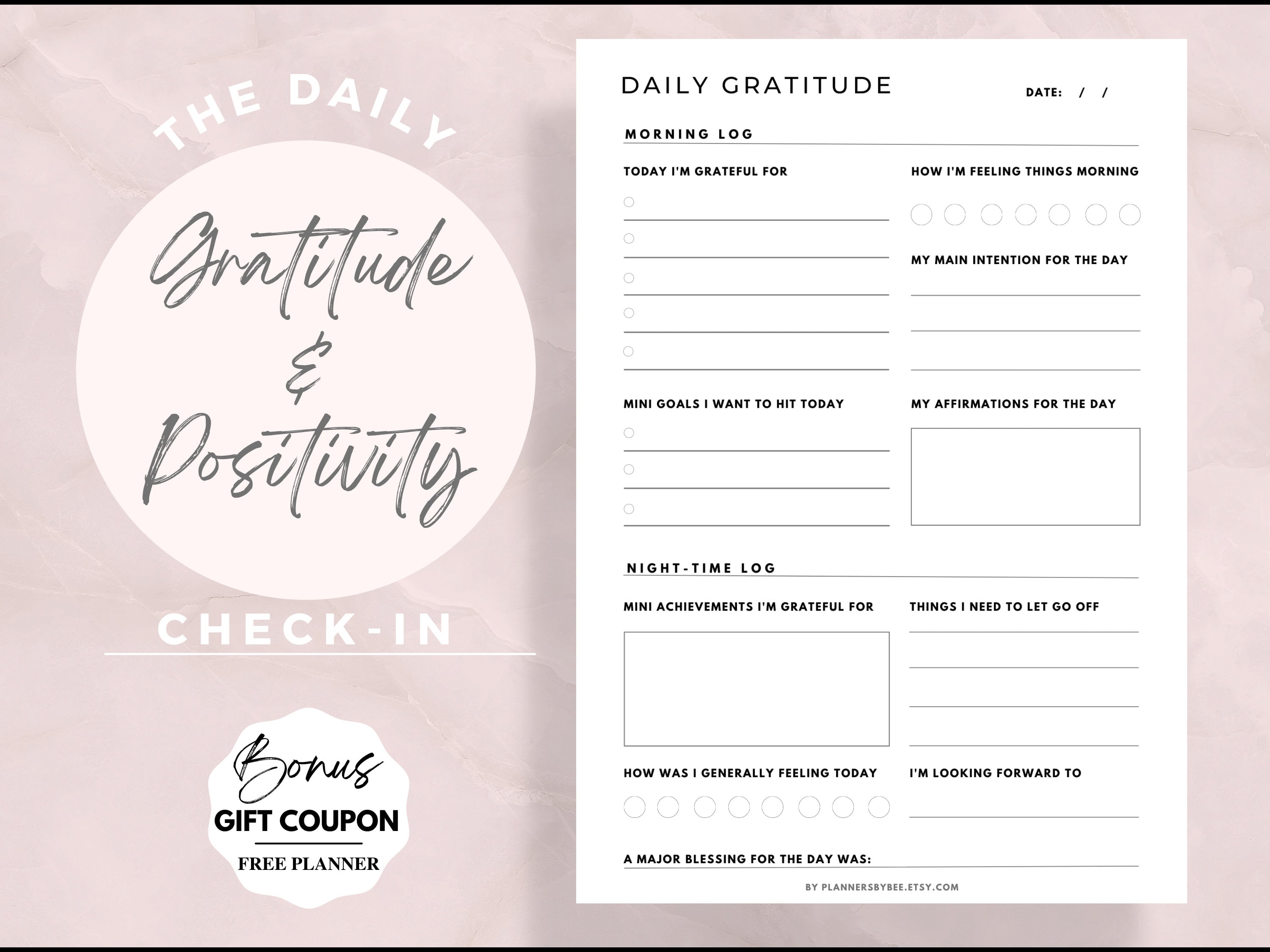 Daily Gratitude Journal Template