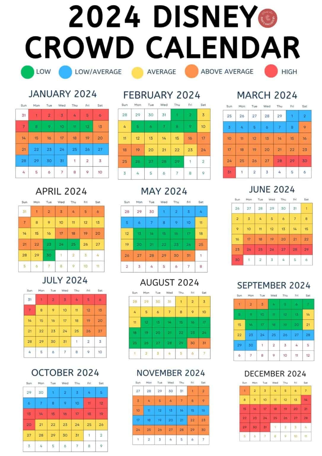 Disney Crowd Calendar May 2025