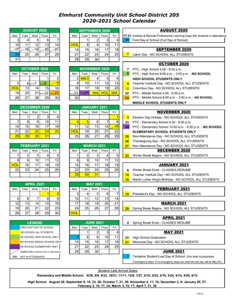 District 87 Calendar 2024-2025: Key Dates And Events