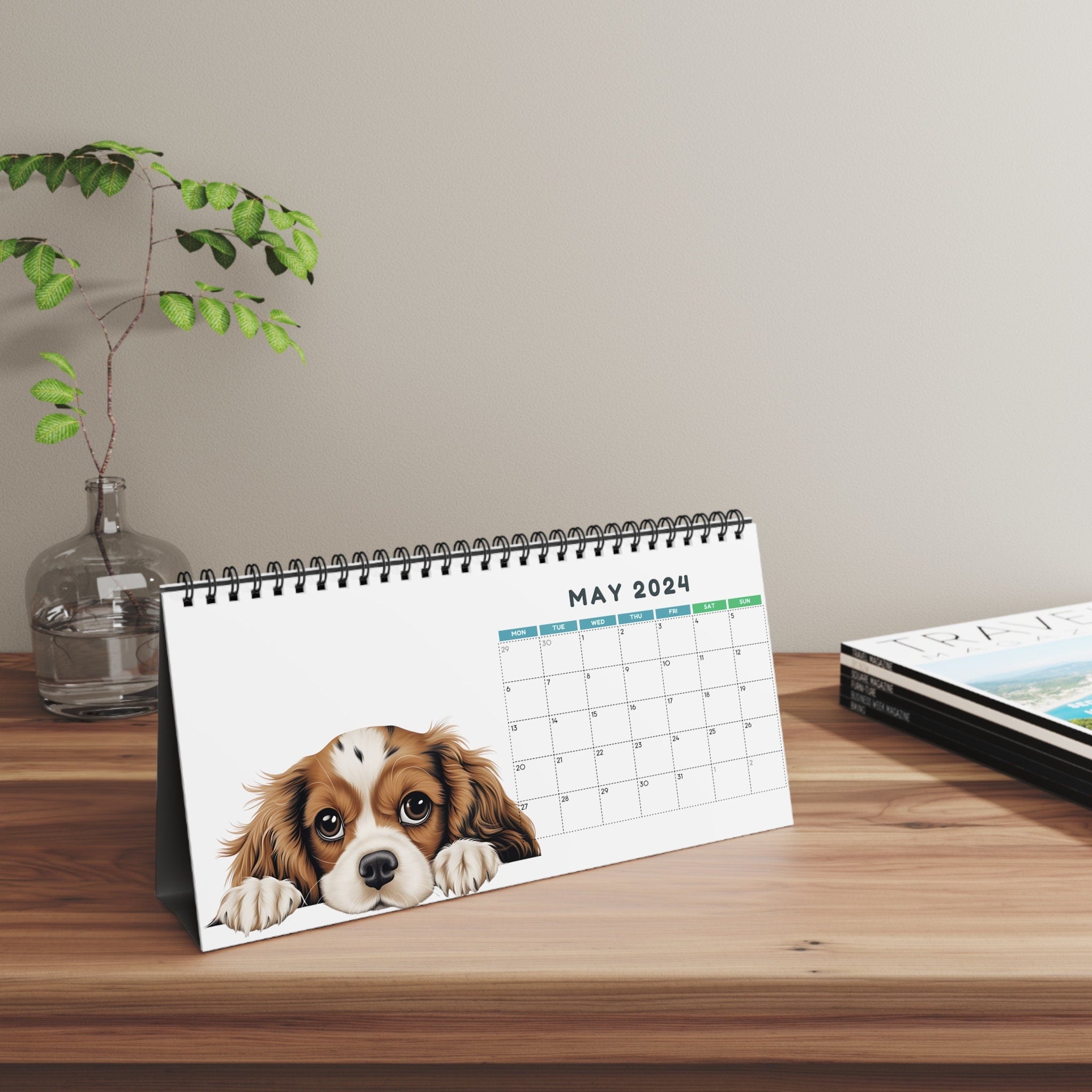 Dog Desk Calendar Gift