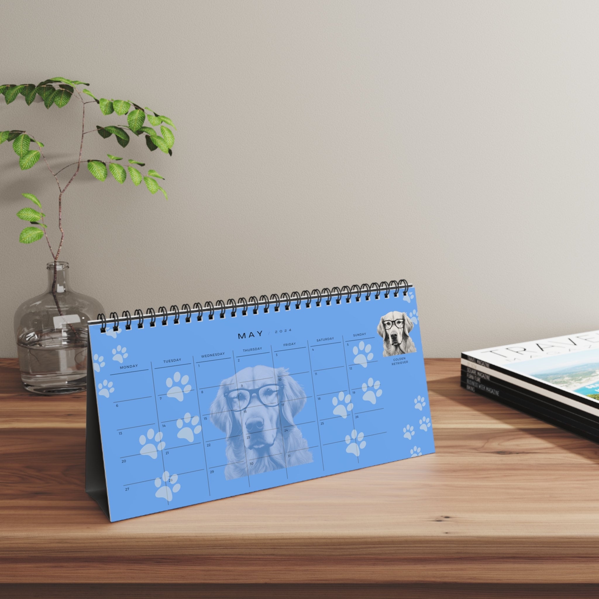 Dog Desk Calendar