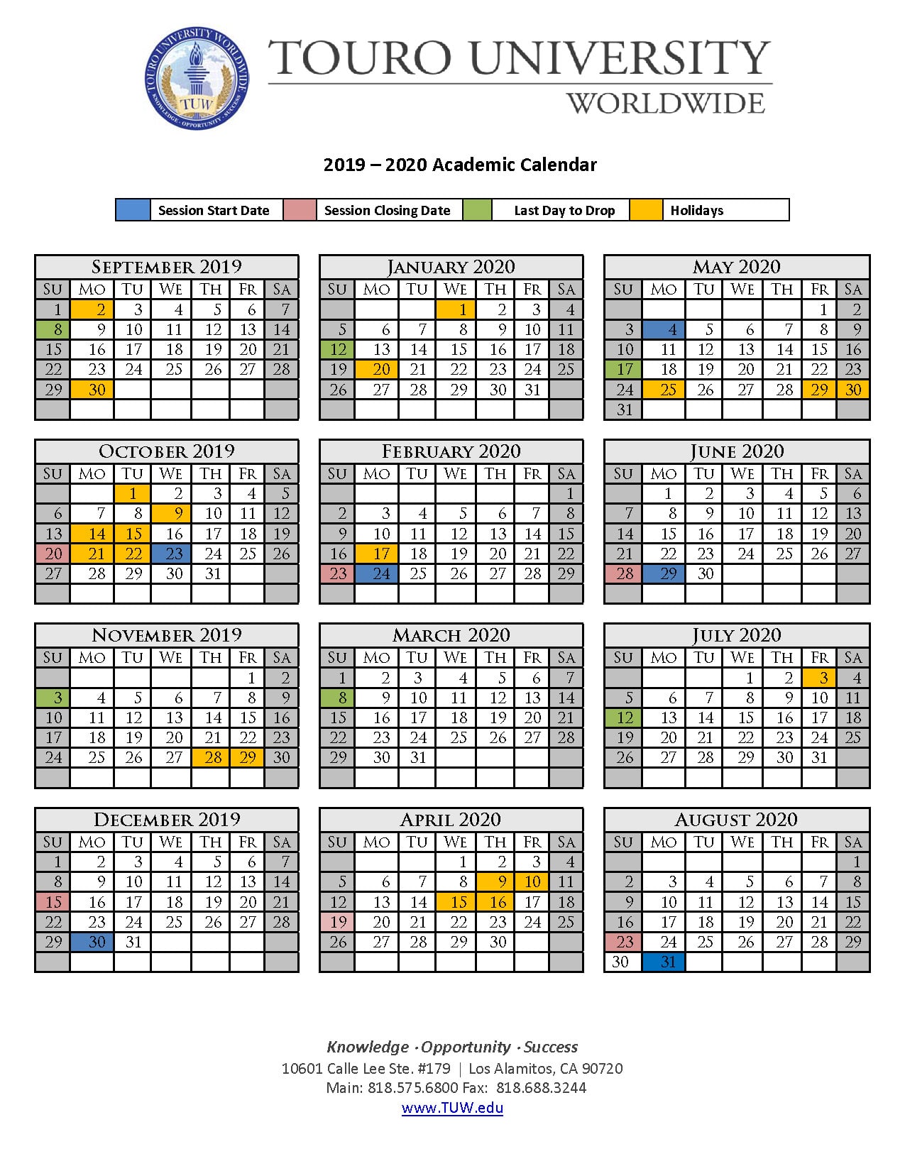 Download Ucf 2024-2025 Calendar In Printable Pdf Format