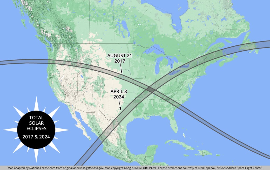 Eclipse Paths: The Regions of Eclipse Visibility